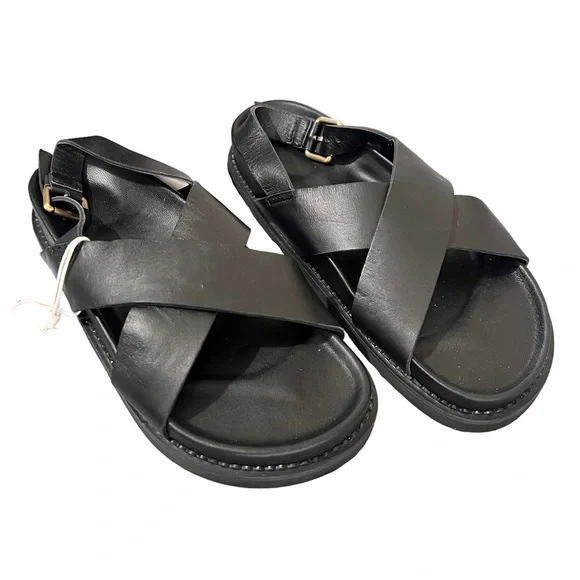 NEW Liberte Leather Capri Black Sandals - Picture 4 of 13